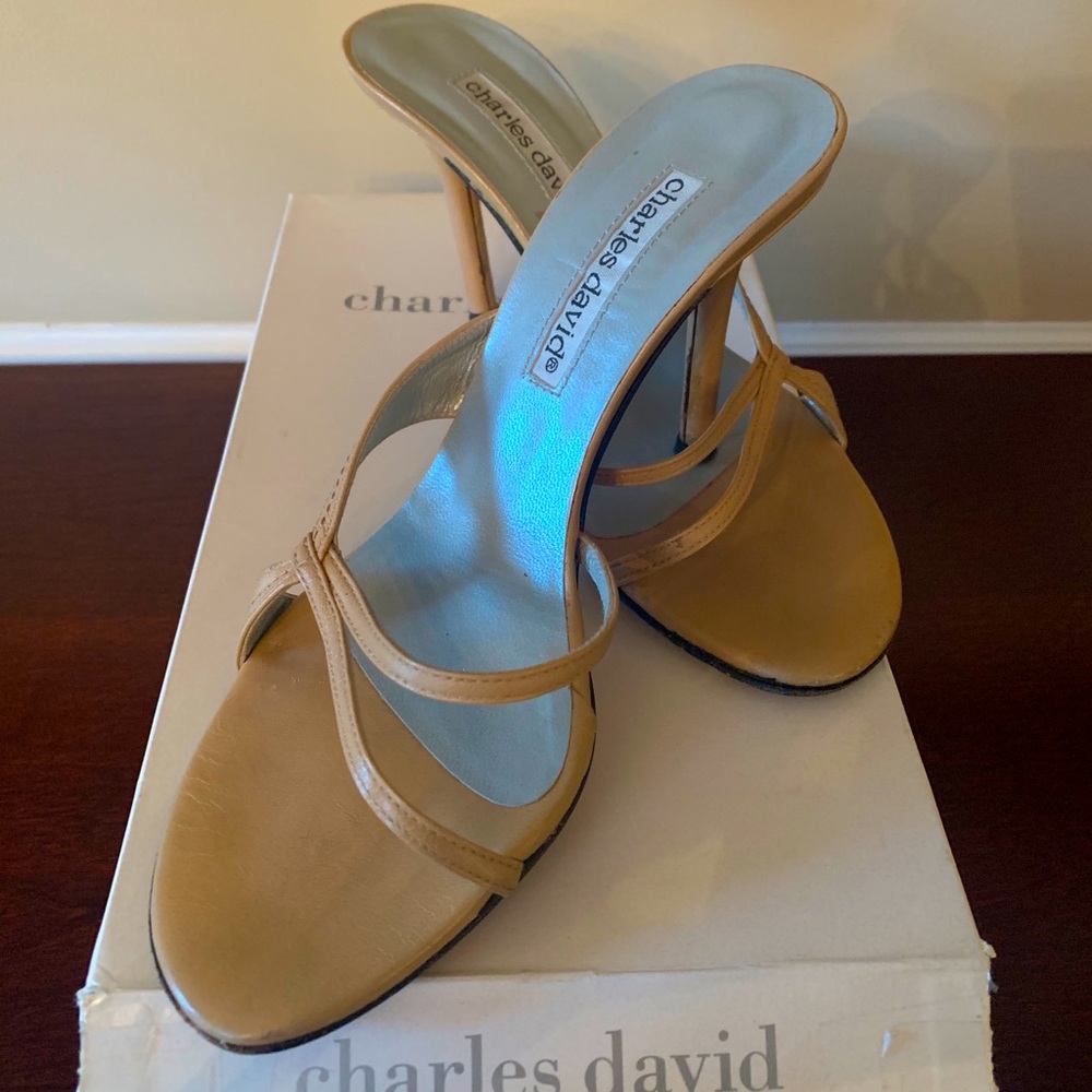 Charles David high heel nude sandals